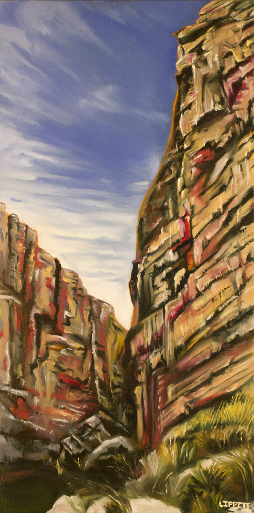 Santa Elana, a painting by Desaray Lippitt